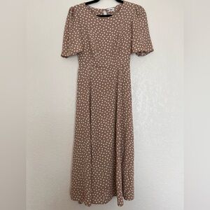 In Loom Polka Dot Midi Dress‎